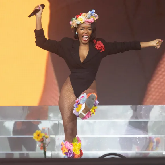 Janelle Monae performs at Glastonbury Festival 2024 Sunday - Worthy Farm, Pilton, Glastonbury American singer-songwriter