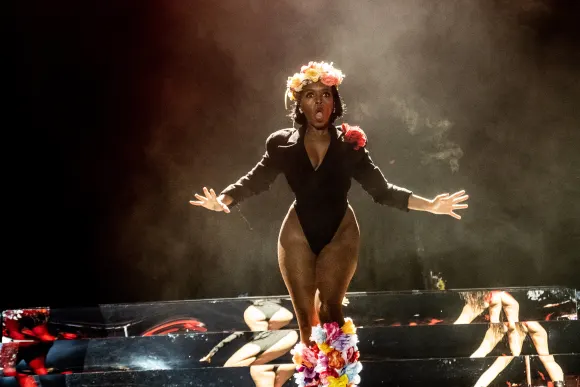 Janelle Monae is playing at Plaza at the Tinderbox Festival on Thursday, June 27, 2024. (Photo: Helle Arensbak/Ritzau Sc