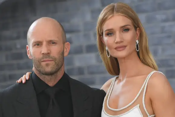Jason Statham and his girlfriend Rosie Huntington-Whiteley