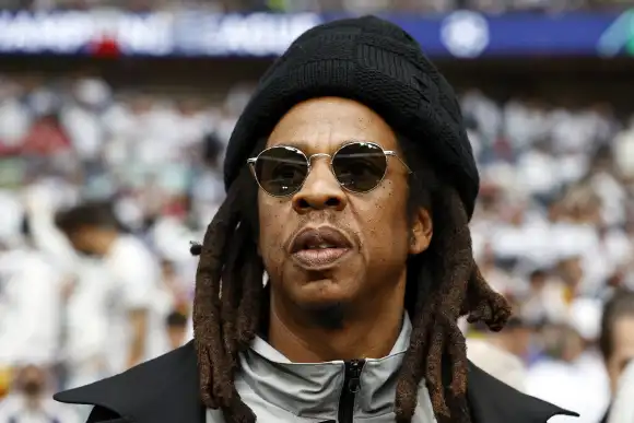 LONDON - American rapper and music producer Jay-Z prior to the UEFA Champions League Final between Borussia Dortmund and