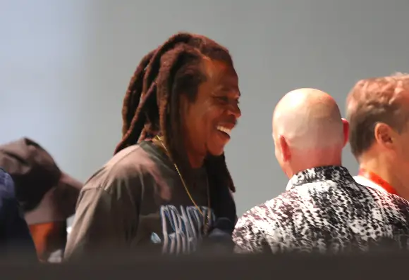 Jay-Z seen at Fanatics Fest NYC at the Davits Center in New York City Featuring: Jay-Z Where: New York City, New York, U