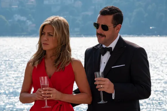 Jennifer Aniston and Adam Sandler in 'Murder Mystery'