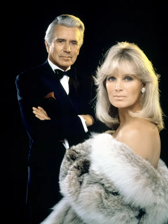 John Forsythe and Linda Evans in 'Dynasty'