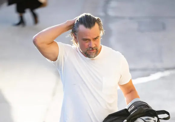 Celebrities at the Jimmy Kimmel Live! studios. Featuring: Josh Duhamel Where: Los Angeles, California, United States Whe