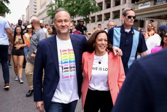 Kamala Harris and Douglas Emhoff