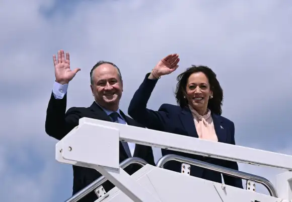 Kamala Harris and Douglas Emhoff