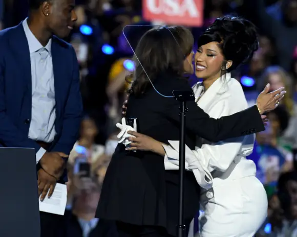Kamala Harris and Cardi B