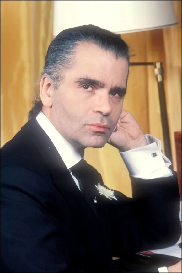 Karl Lagerfeld in 1984, fashion designer for Chanel