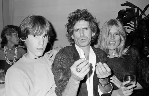 Keith Richards and Patti Hansen