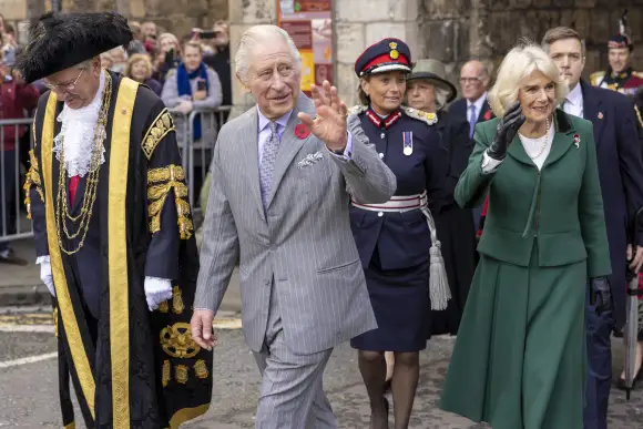 King Charles and Queen Camilla in York