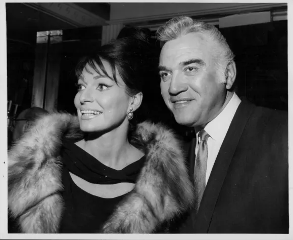 Lorne Greene and Nancy Deale