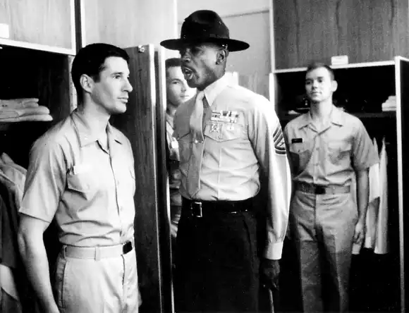 Richard Gere and Louis Gossett Jr. in 'An Officer and a Gentleman'