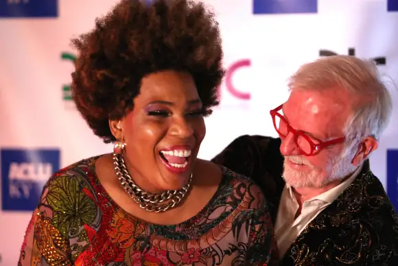 Syndication: The Courier-Journal Macy Gray cut it up with Steve Wilson at Steve™s Derby Eve Drag Circus at 21C Museum. M