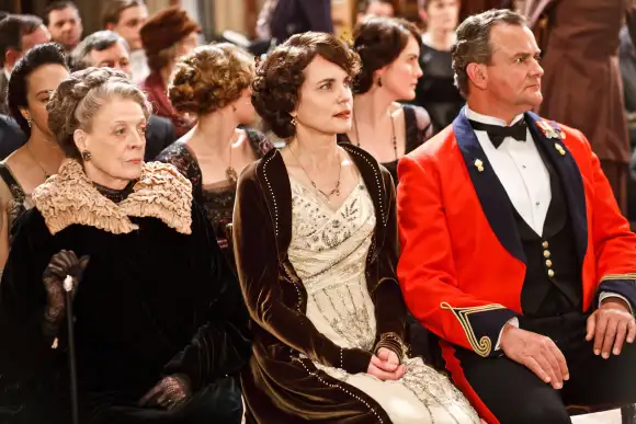 Maggie Smith,  Elizabeth McGovern, Hugh Bonneville in 'Downton Abbey'