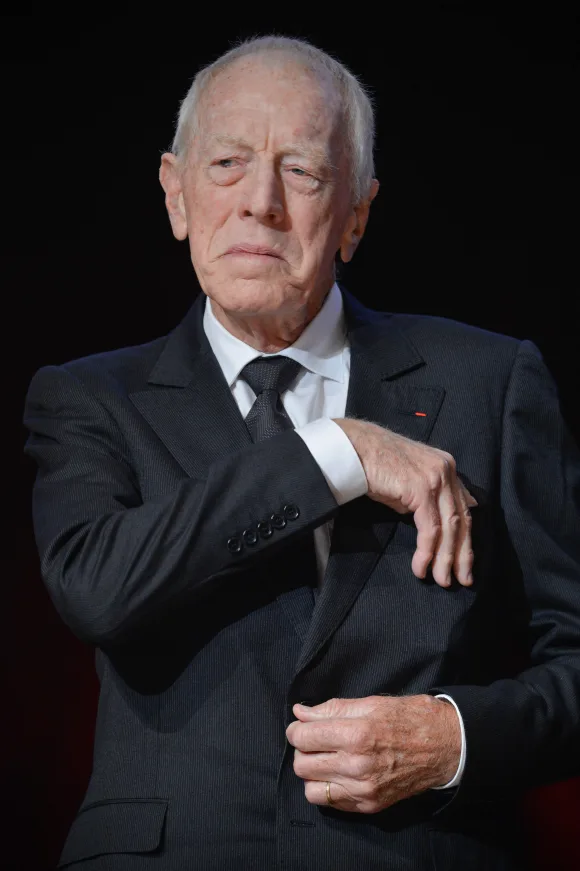 The Actor Max Von Sydow dies aged 90 File photo dated October 16, 2015 of Actor Max Von Sydow at the Prix Lumiere Ceremo