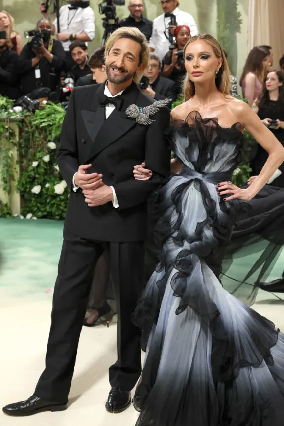 Adrien Brody and Georgina Chapman