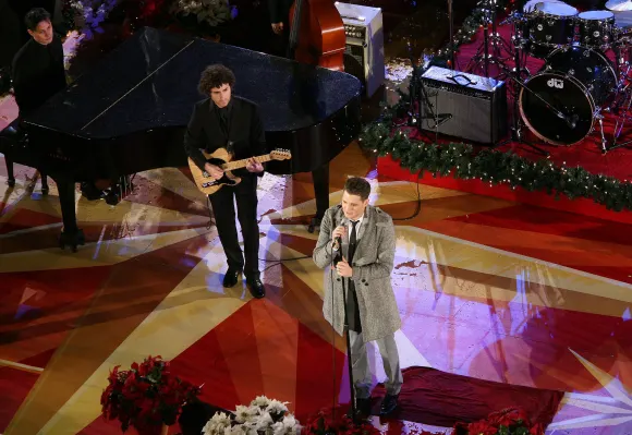 Rockefeller Center Christmas Tree Lighting 2 December 2009 - New York, NY - Michael Buble. 2009 Rockefeller Christmas Tr