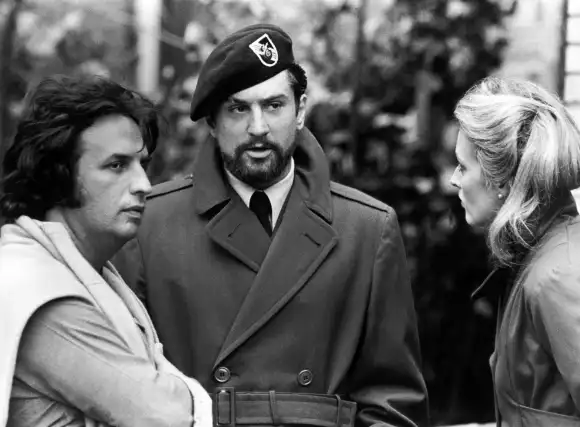 Michael Cimino filming with Robert De Niro and Meryl Streep