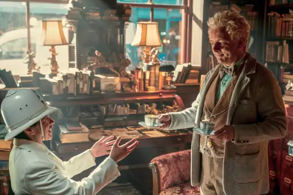 Quelin Sepulveda, Michael Sheen in 'Good Omens'