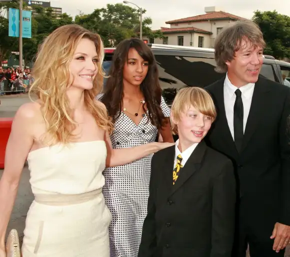 Michelle Pfeiffer with her family