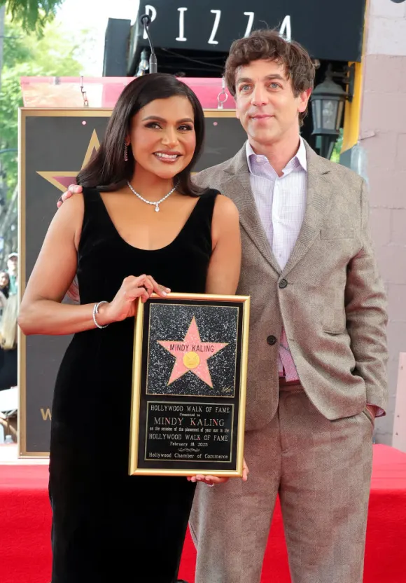 Mindy Kaling and B. J. Novak