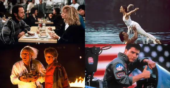 'When Harry Met Sally,' 'Dirty Dancing,' 'Back To The Future,' and 'Top Gun'