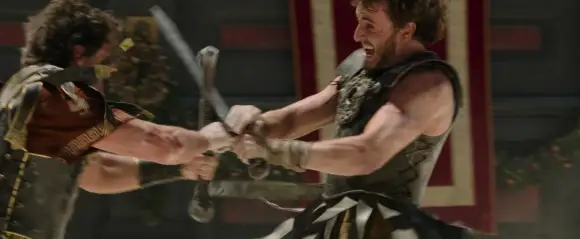 Pedro Pascal and Paul Mescal in 'Gladiator II'