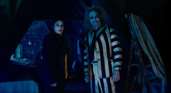Winona Ryder and Michael Keaton in 'Beetlejuice, Beetlejuice'