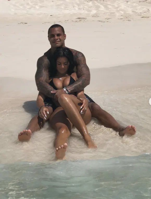 Rachel Bush and Jordan Poyer