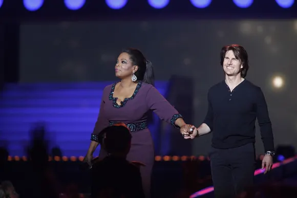Oprah Winfrey and Tom Cruise