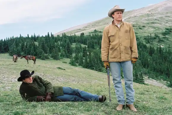 Jake Gyllenhaal and Heath Ledger in 'Brokeback Mountain'