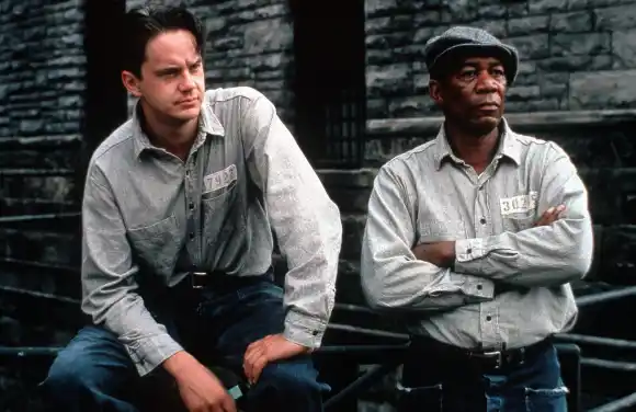 Tim Robbins and Morgan Freeman in 'The Shawshank Redemption'