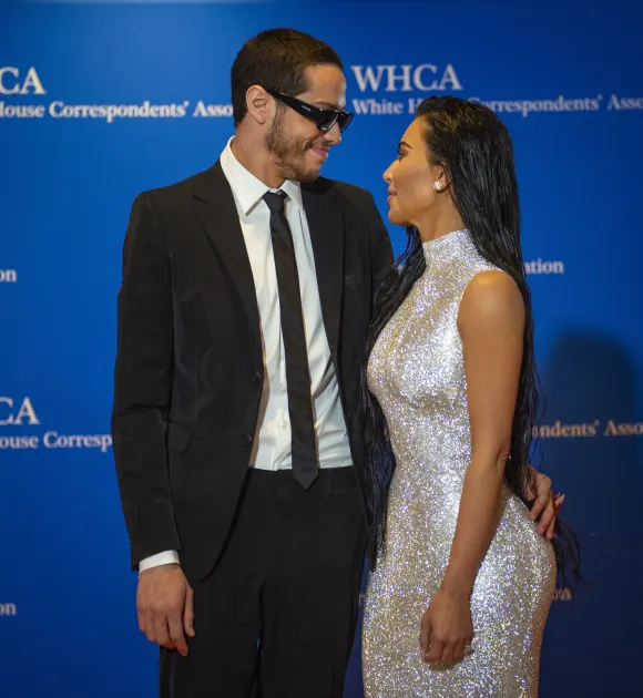 April 30, 2022, Washington, District of Columbia, USA: Pete Davidson, left, and Kim Kardashian arrive for the 2022 White