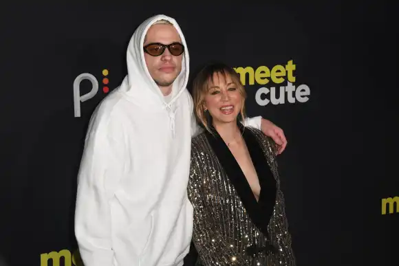 NEW YORK, NY - SEPTEMBER 20: Pete Davidson and Kaley Cuoco at the New York Premiere of PeacockÕs Original Film, Meet Cut