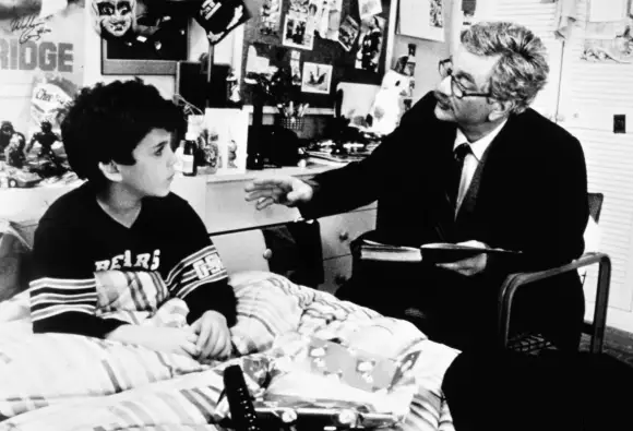 Fred Savage et Peter Falk dans "The Princess Bride" (La princesse mariée)