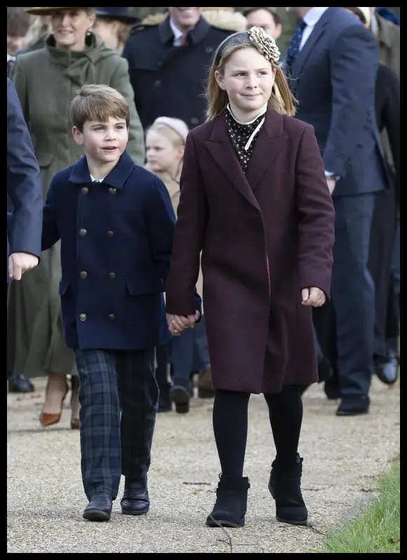 Le Prince Louis et Mia Tindall