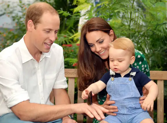 Prince William and Princess Kate with Prince George