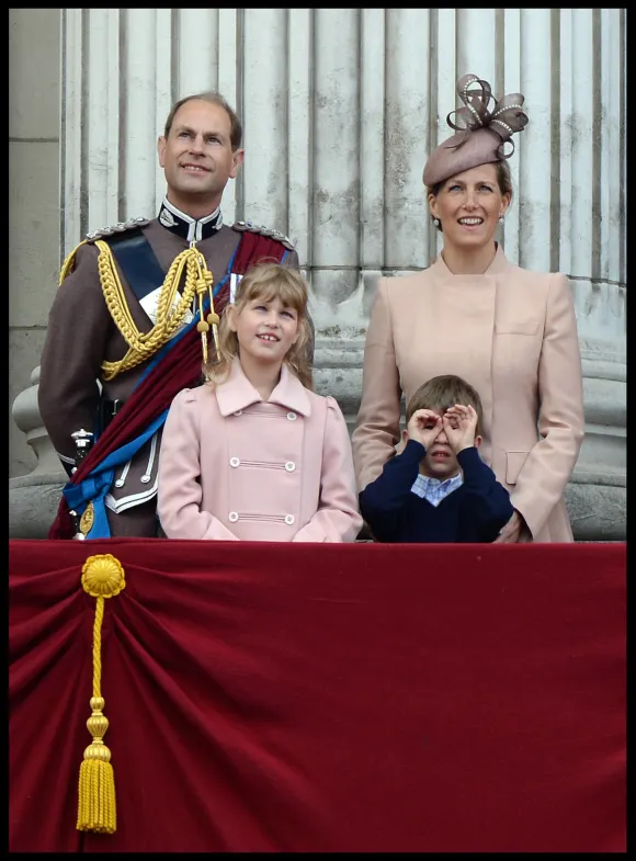 Prince Edward, Sophie of Wessex, Lady Louise Windsor and James Viscount Severn