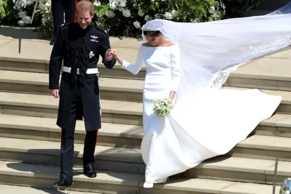 Prince Harry Duchess Meghan wedding dress
