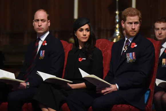 Prince Harry and Meghan Markle Attend Anzac Day Services