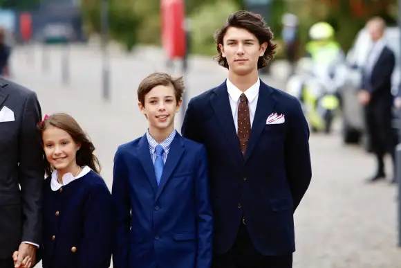 La princesse Athéna, le prince Henrik et le prince Nikolaï