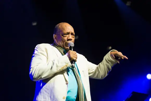 Quincy Jones Dies Aged 91 File photo - Quincy Jones on stage at Montreux Jazz Festival, Switzerland on July 18, 2014. Qu