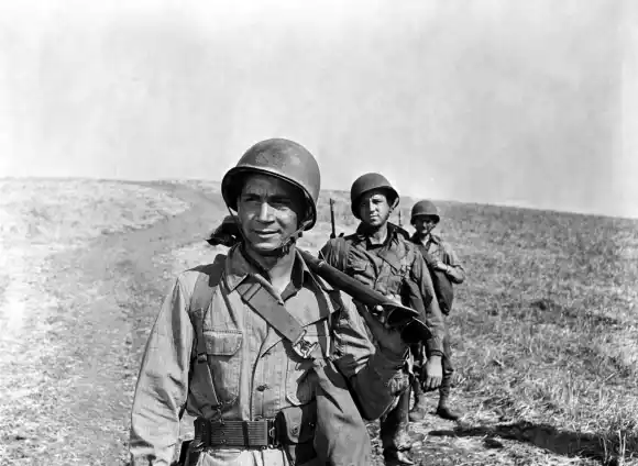 Richard Conte in 'A Walk in the Sun'