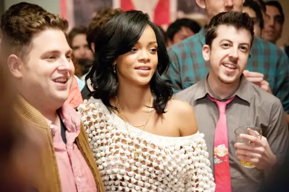 Jonah Hill, Rihanna, y Christopher Mintz