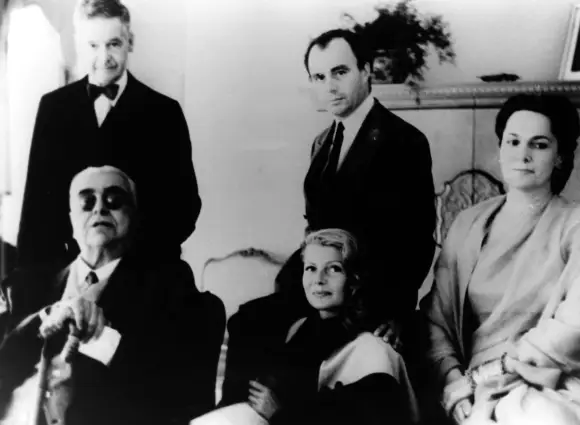 Rita Hayworth, Prince Aly Khan and Aga Khan III