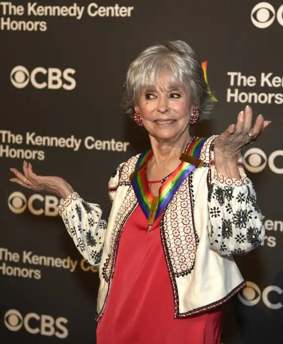 2015 Kennedy Center Honoree Rita Moreno arrives for a gala evening in Washington, DC on Sunday, December 3, 2023. The Ho