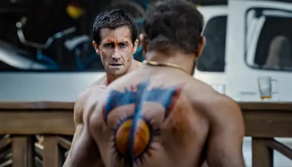 Jake Gyllenhaal and Conor McGregor in 'Road House'