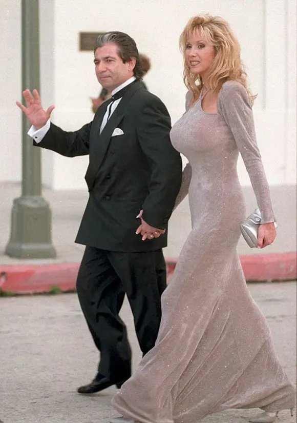 Robert Kardashian with his fiancee Denice Shakarian Halicki