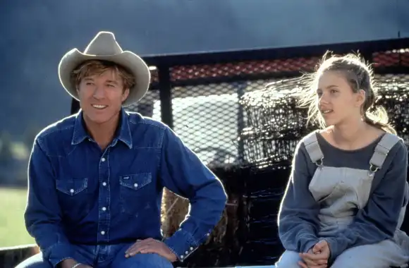 Robert Redford, Scarlett Johanson in 'The Horse Whisperer'
