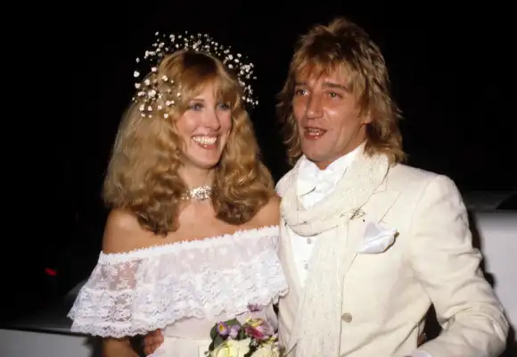 Rod Stewart and Alana Hamilton